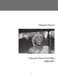 Chapter Seven Liberia`s First Civil War 1989-1997
