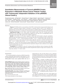 Quantitative Measurements of Tumoral p95HER2 Protein