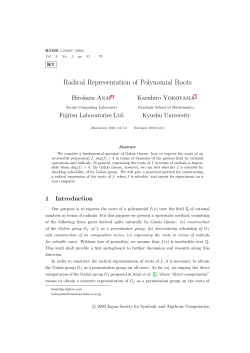 Radical Representation of Polynomial Roots