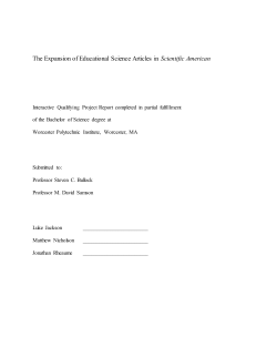 The Expansion of Educational Science Articles in Scientific American