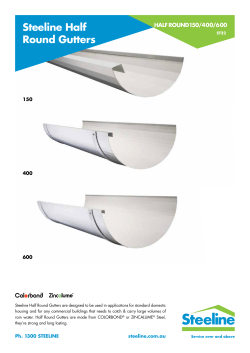 Steeline Half Round Gutters