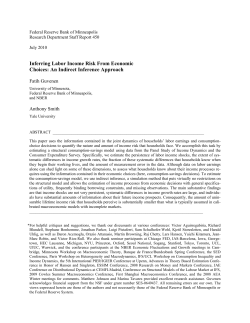 Inferring Labor Income Risk From Economic Choices: An Indirect