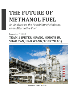 the future of methanol fuel - The Franke Institute for the Humanities