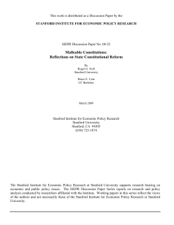 Malleable Constitutions - SIEPR