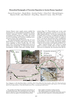 Hierarchical Stratigraphy of Travertine Deposition in Ancient Roman