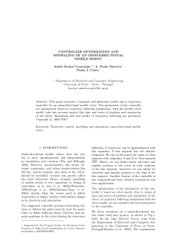 CONTROLLER OPTIMIZATION AND MODELLING OF AN OMNI