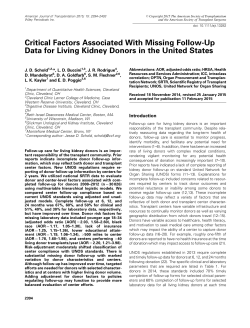Critical Factors Associated With Missing Follow