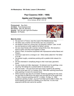 Paul Cezanne (1839 &ndash; 1906) Apples and Oranges (circa 1899)