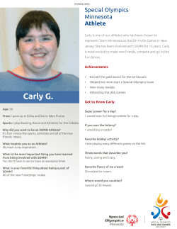 Carly G. - Special Olympics Minnesota