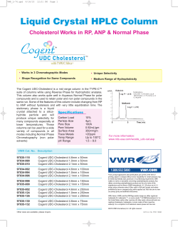Microsolv Cogent UDC Chholesterol Lit No POD 13092