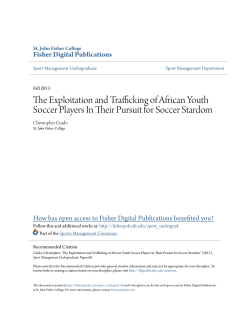 The Exploitation and Trafficking of African Youth Soccer Players In