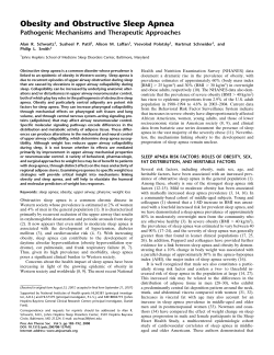 Obesity and Obstructive Sleep Apnea