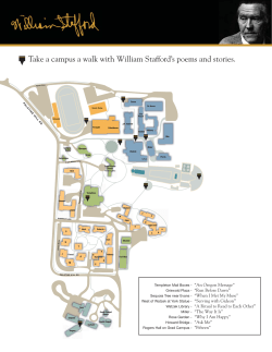 Take a campus a walk with William Stafford`s poems and stories.