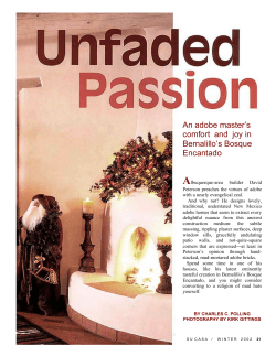 An adobe master`s comfort and joy in Bernalillo`s Bosque Encantado