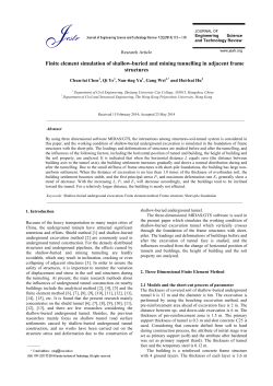 Finite element simulation of shallow-buried and mining