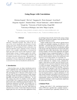 Going Deeper With Convolutions - The Computer Vision Foundation