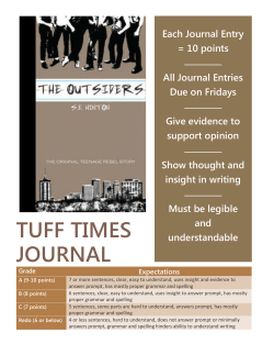 TUFF TIMES JOURNAL