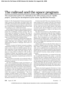The railroad and the space program