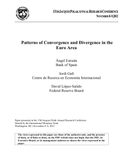 Patterns of Convergence and Divergence in the Euro Area