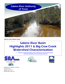 BHR2011 - Sabine River Authority