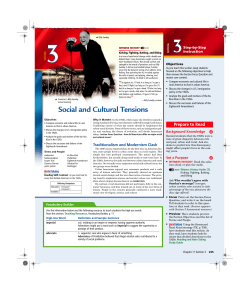 Social and Cultural Tensions