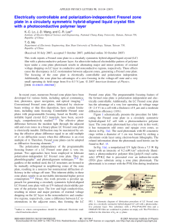 Electrically controllable and polarization