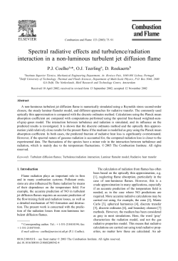 Spectral radiative effects and turbulence/radiation interaction in a