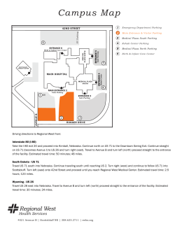 Campus Parking - Regional West Medical Center