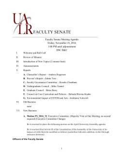 faculty senate