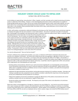 holiday cheer could lead to hipaa jeer