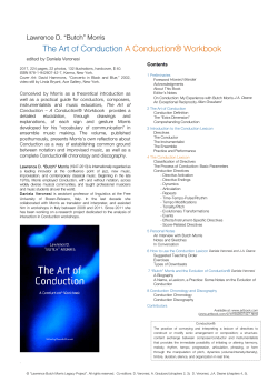 The Art of Conduction A Conduction® Workbook