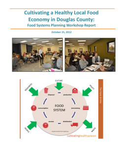 Cultivating a Healthy Local Food Economy Workshop Report
