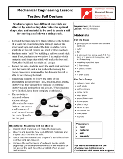 Testing Sail Designs