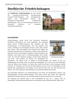 Dorfkirche Friedrichshagen - Freizeitheim Friedrichshagen