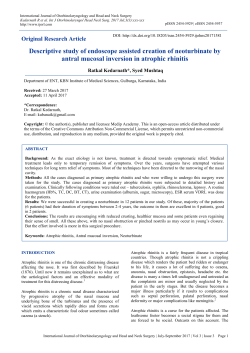 Print this article - International Journal of Otorhinolaryngology and
