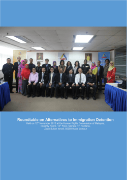 Roundtable on Alternatives to Immigration Detention