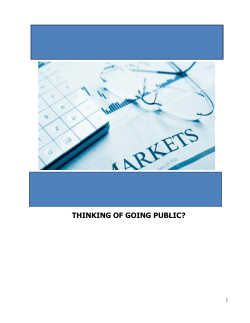 THINKING OF GOING PUBLIC? - Tanzania Securities Limited