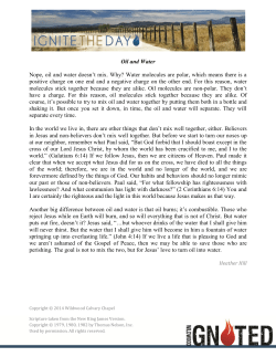 Oil and Water - Clover Sites