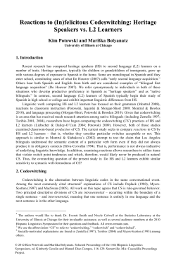 complete paper - Cascadilla Proceedings Project