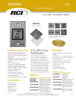 972 All-in-One PushButton Product Sheet