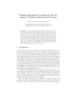 Optimal aggregation of components for the solution of