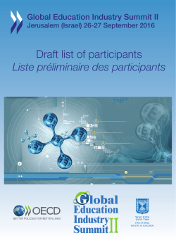 List of Participants