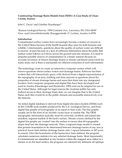 Constructing Drainage Basin Models from DEM`s