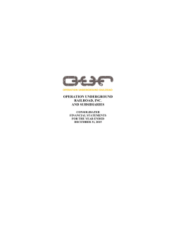 2015 - Operation Underground Railroad