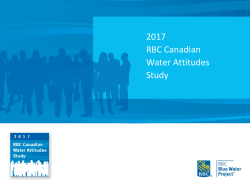 2017 RBC Canadian Water Attitudes Study