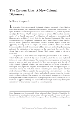 The Cartoon Riots: A New Cultural Diplomacy