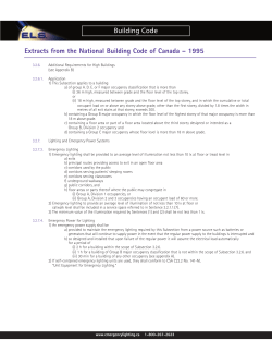 Building Code Extracts from the National Building Code of Canada