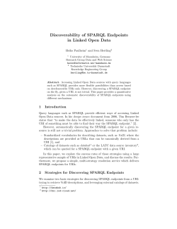 Discoverability of SPARQL Endpoints in Linked Open