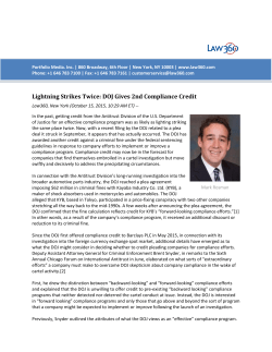 Lightning Strikes Twice: DOJ Gives 2nd