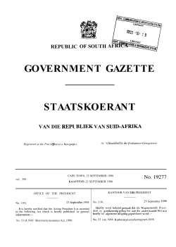 Short-term Insurance Act [No. 53 of 1998]